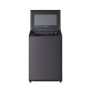 Lavadora con la tapa arriba 